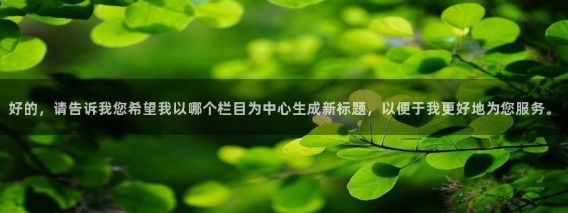 好的，请告诉我您希望我以哪个栏目为中心生成新标题，以便于我更好地为您服务。